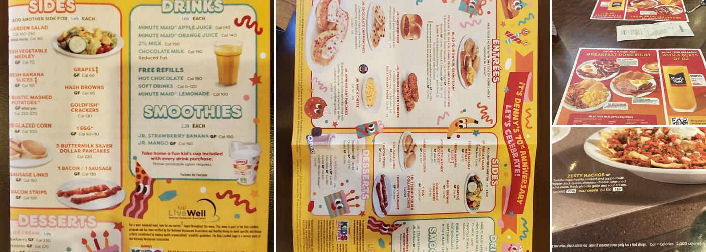 Denny's Menu