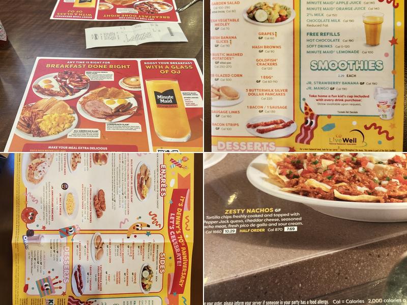 Denny's Menu