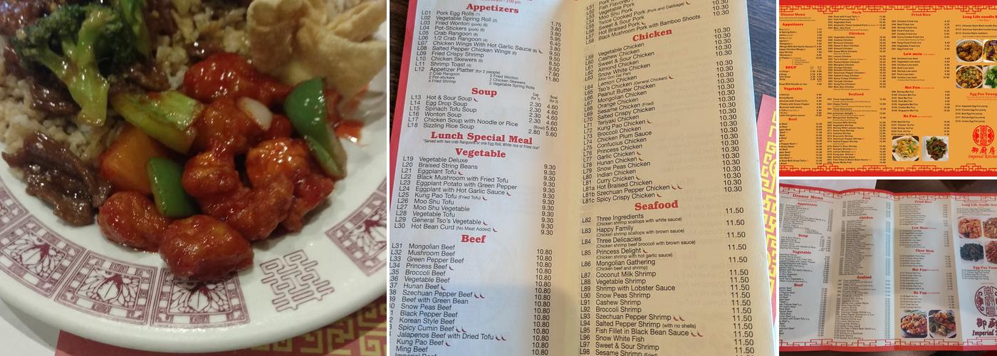 Imperial Kitchen Menu