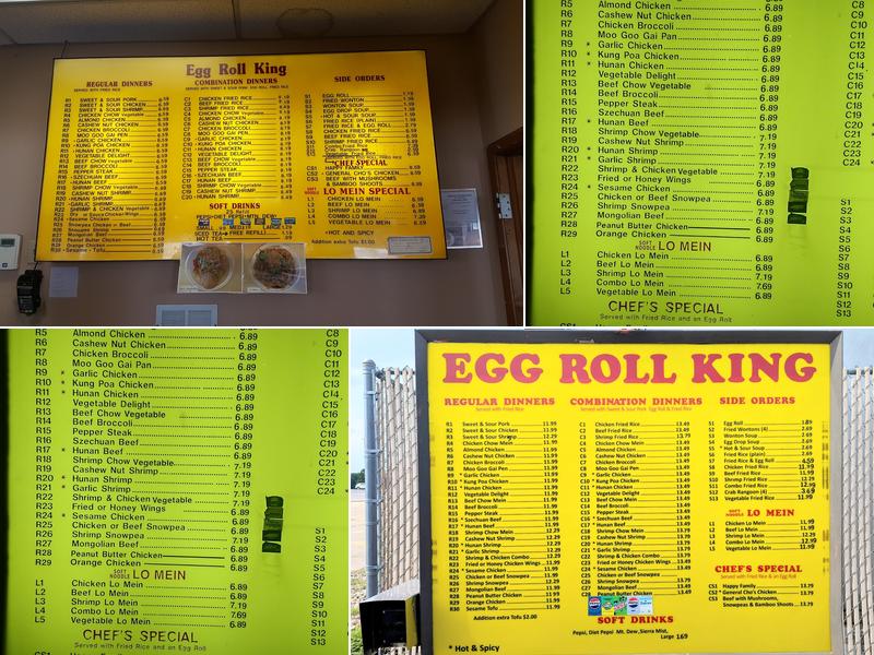 Egg Roll King Menu