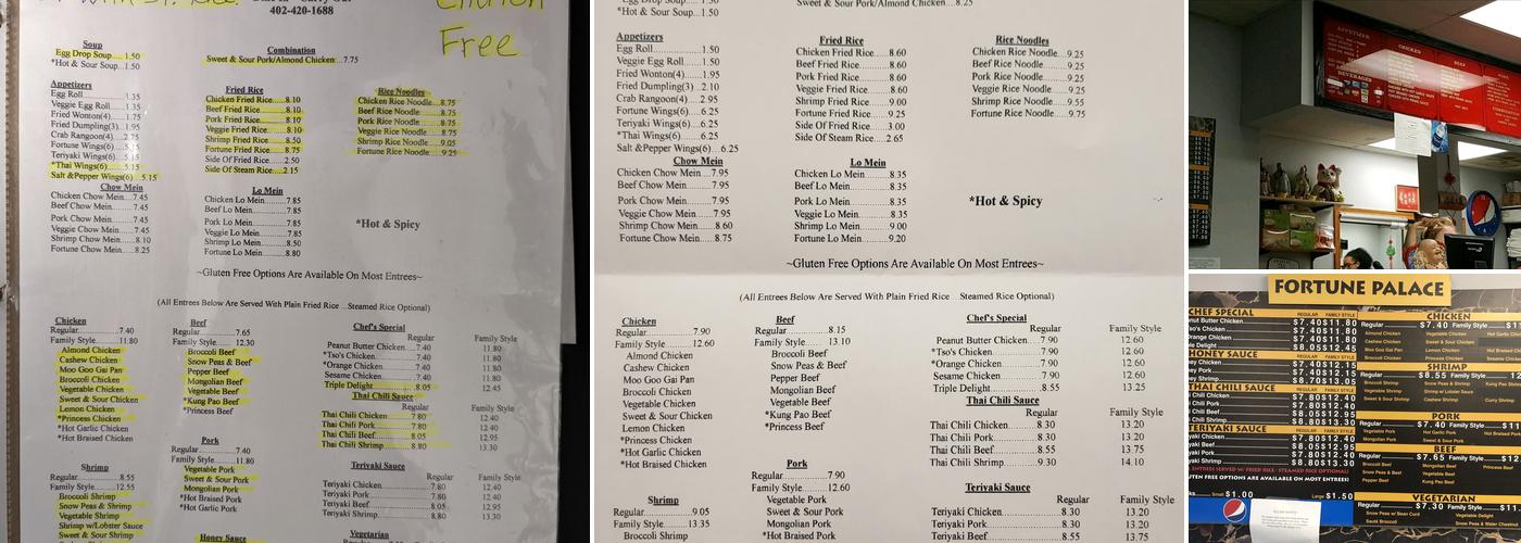 Fortune Palace Chinese Restaurant Menu