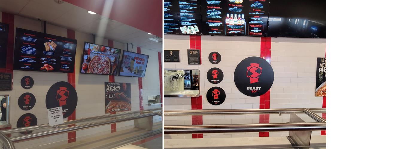 Simple Simon's Pizza Menu