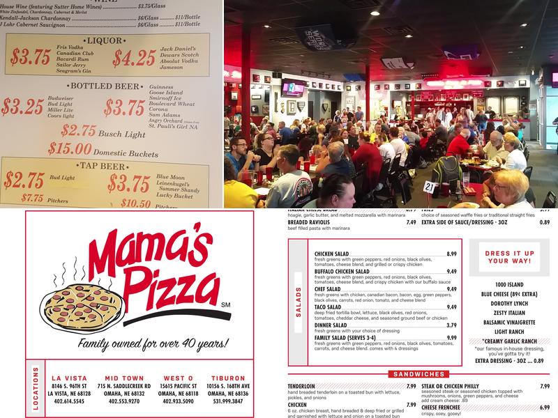 Mama's Pizza Menu