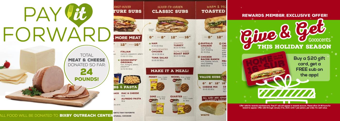 Goodcents Menu