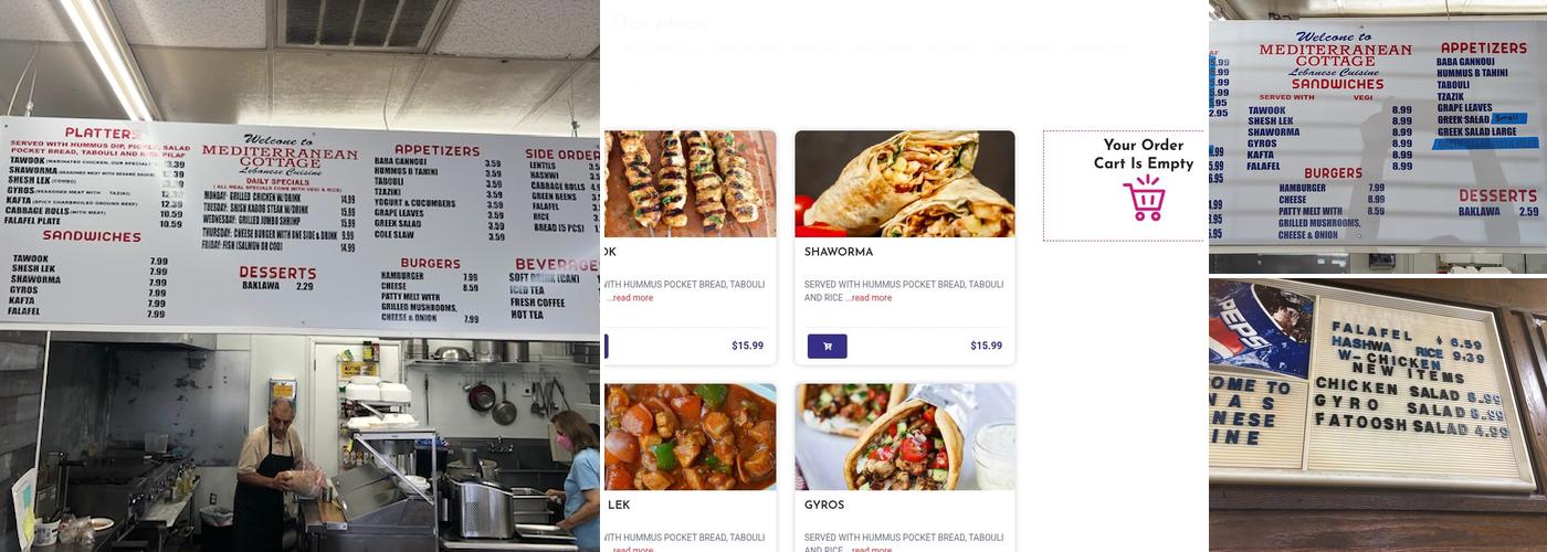Mediterranean Cottage Menu