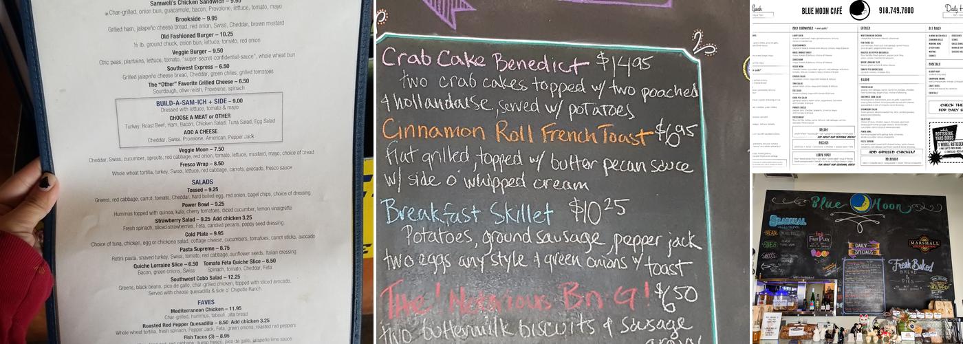 Blue Moon Café Menu