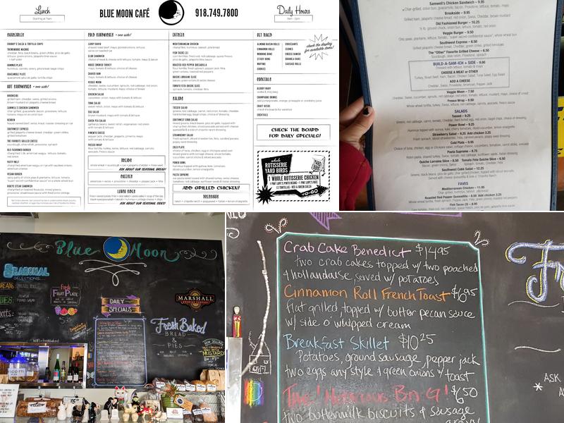Blue Moon Café Menu