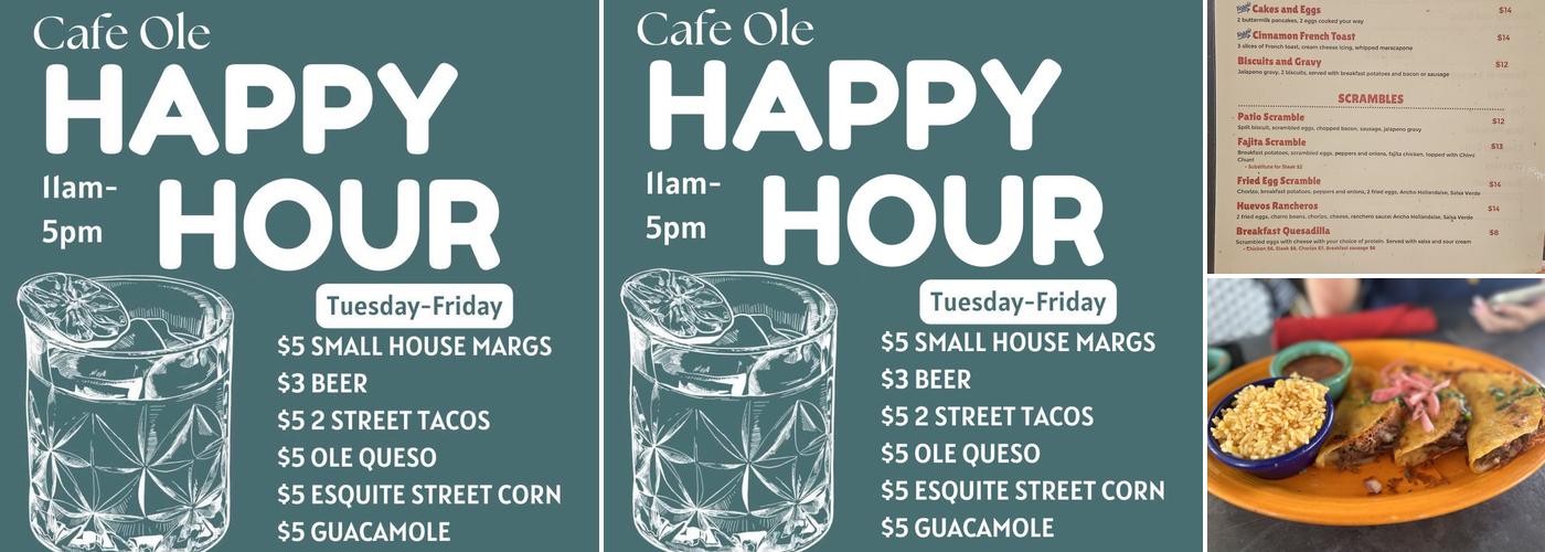 Cafe Olé Menu