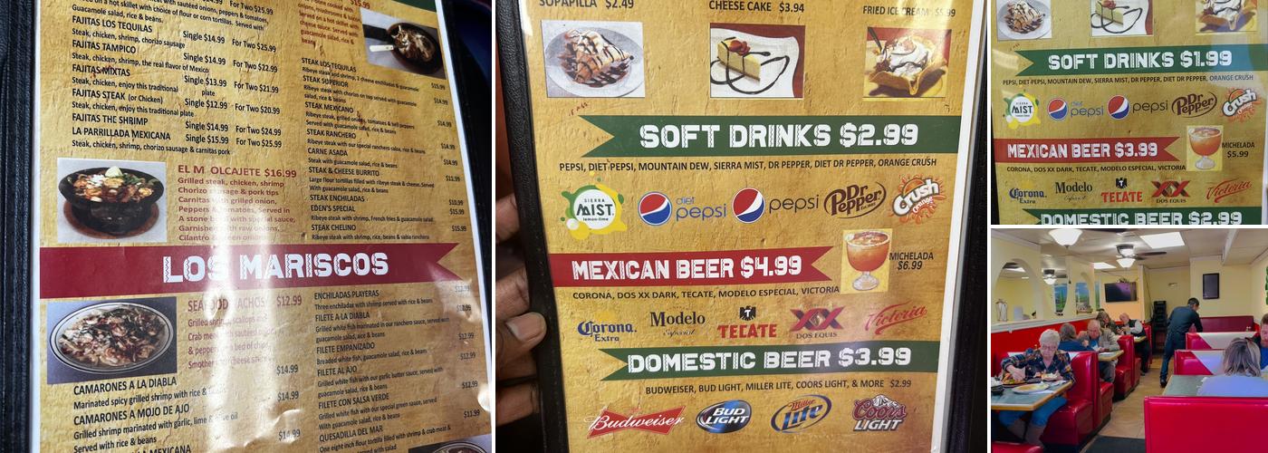 Los Tequilas Menu