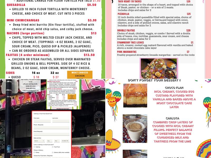 Calaveras Mexican Grill Menu