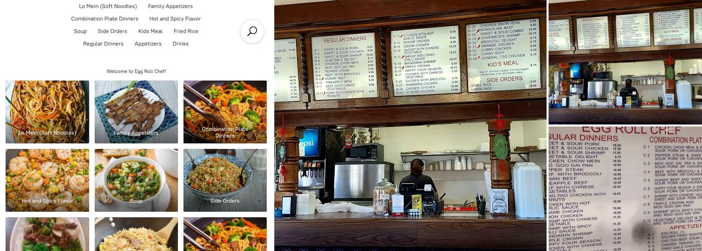 Egg Roll Chef Menu