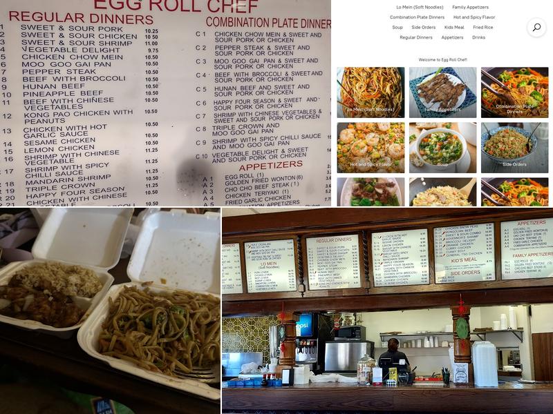 Egg Roll Chef Menu