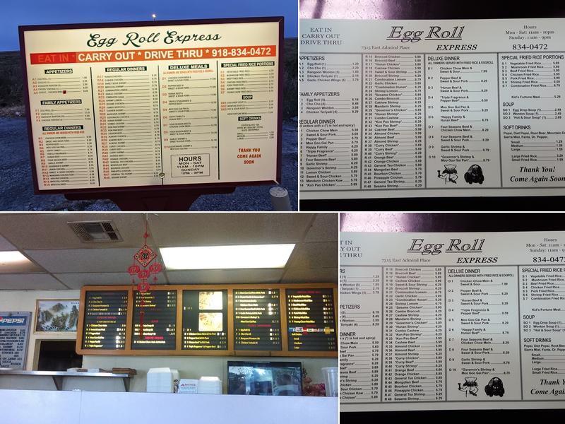 Egg Roll Express Restaurant Menu