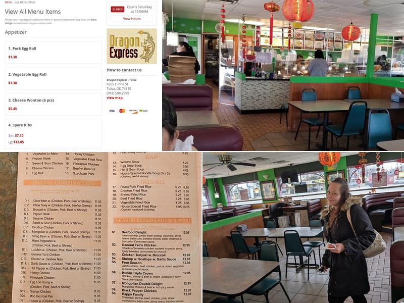Dragon Express Menu