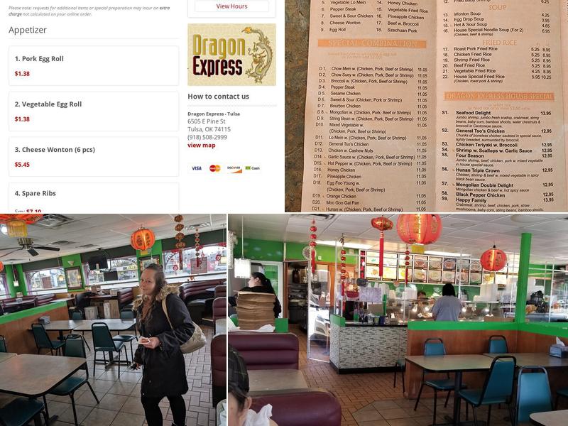 Dragon Express Menu