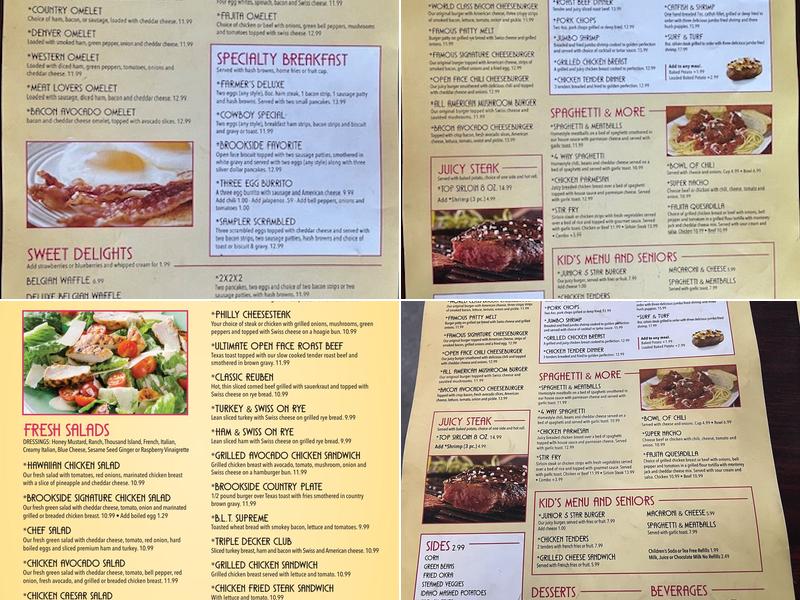 Brookside Diner Menu