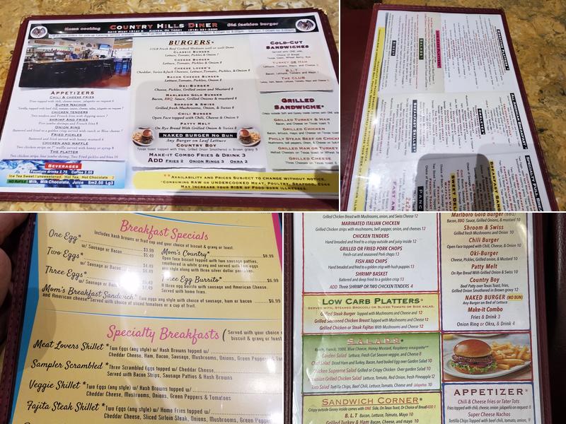Country Hills Diner Menu