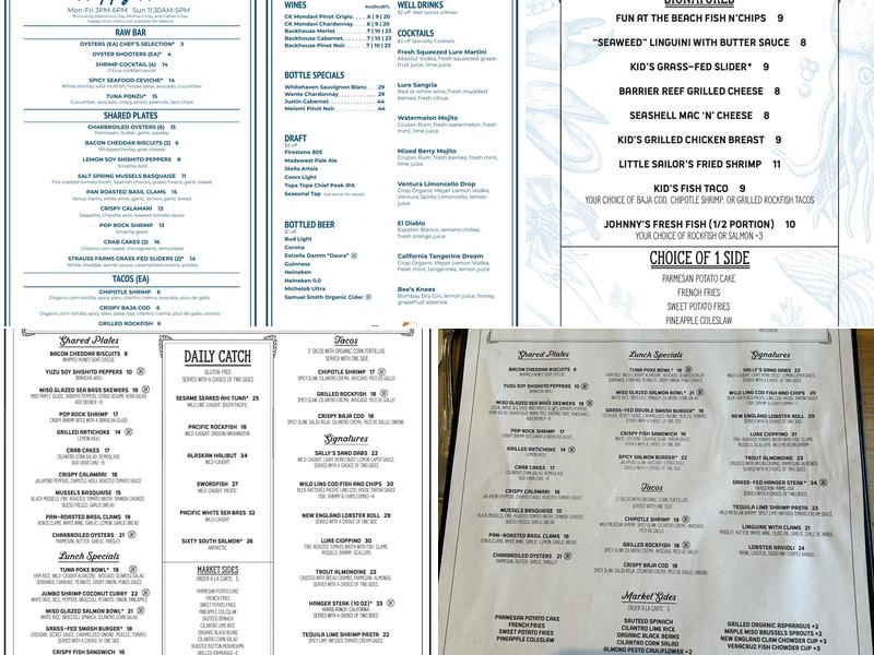 Lure Fish House Menu