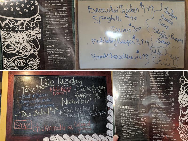 Izzy's Dockside Diner & Pub Menu