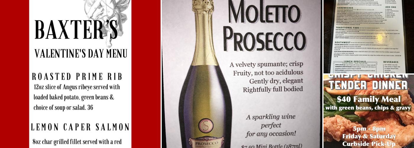 Baxter's Interurban Grill Menu