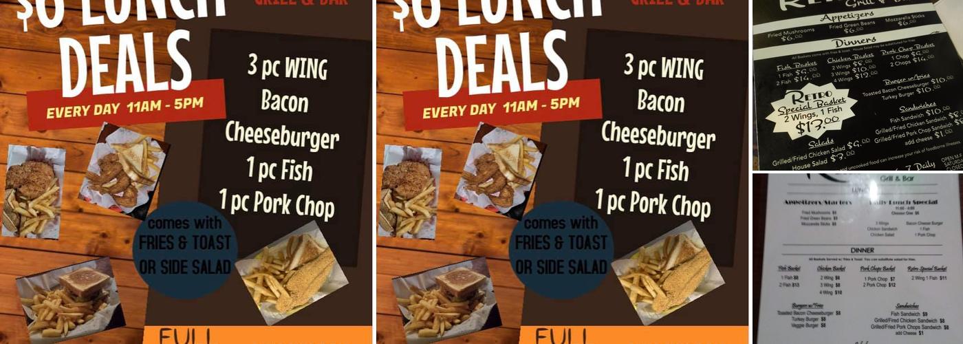 Retro Grill & Bar Menu