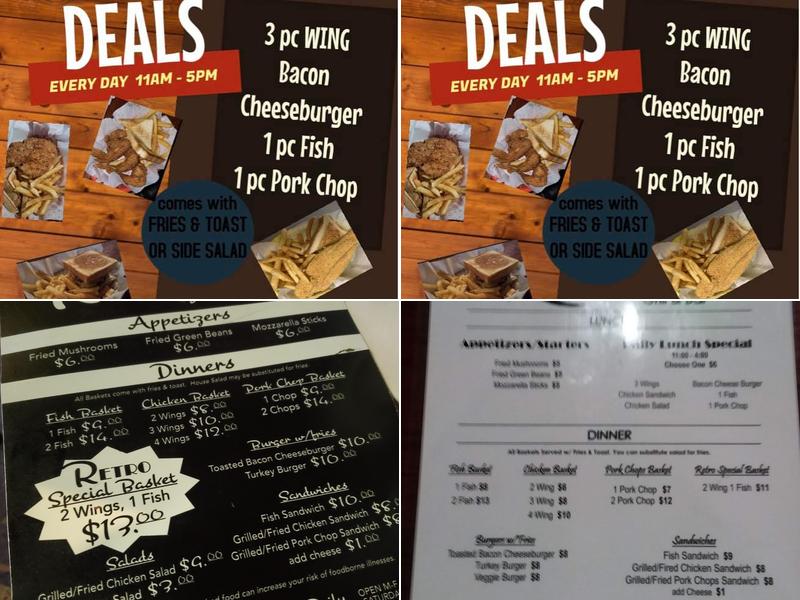 Retro Grill & Bar Menu