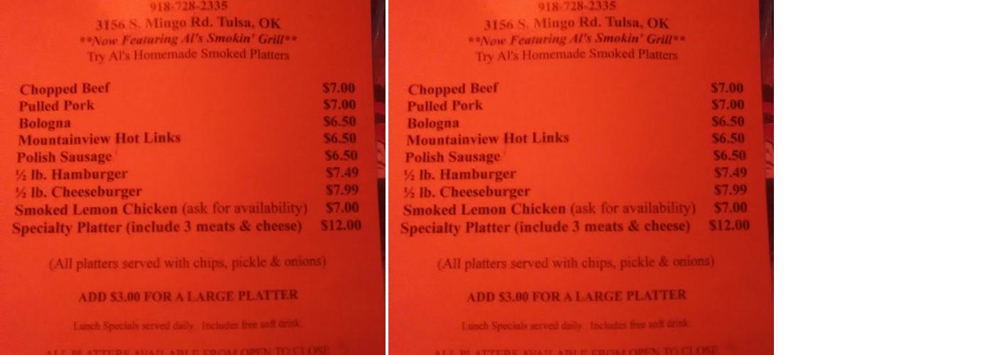 KnuckleRobbery Sams club food Menu