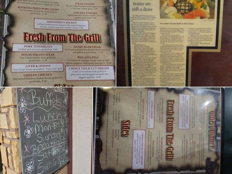 Ollie's Station Menu