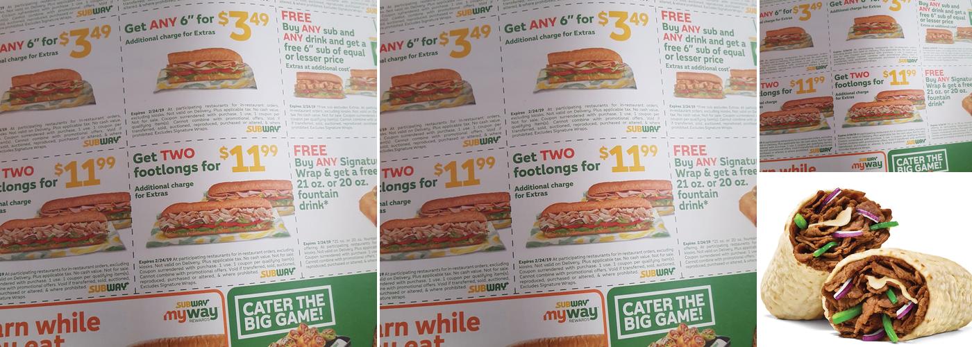 Subway Menu