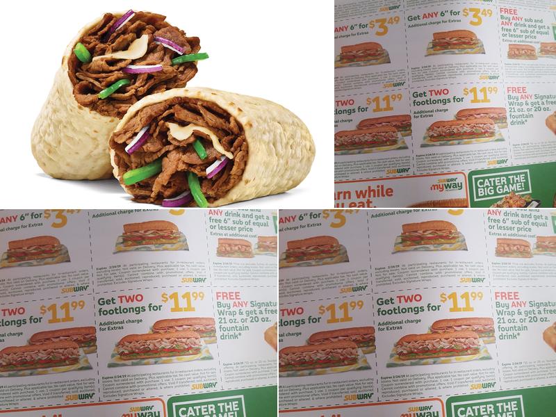 Subway Menu