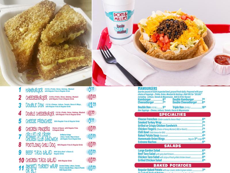 Don & Millie's Menu
