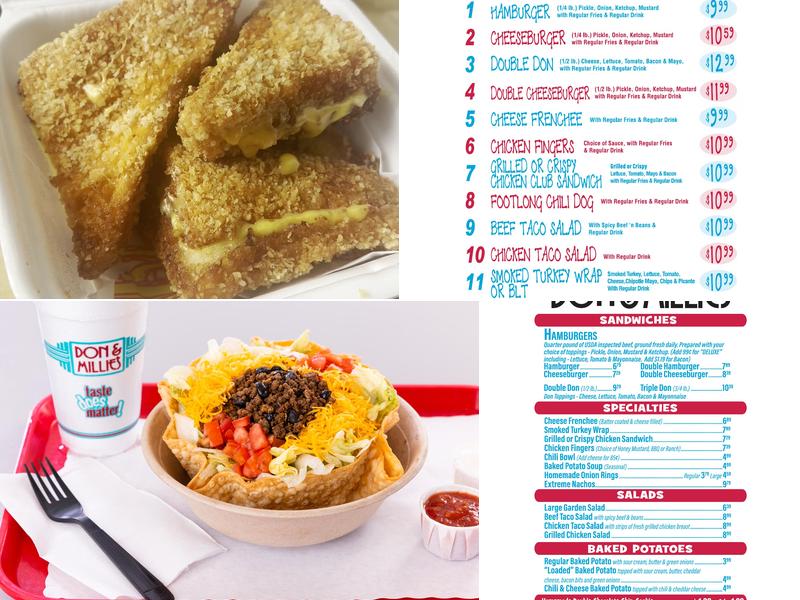 Don & Millie's Menu