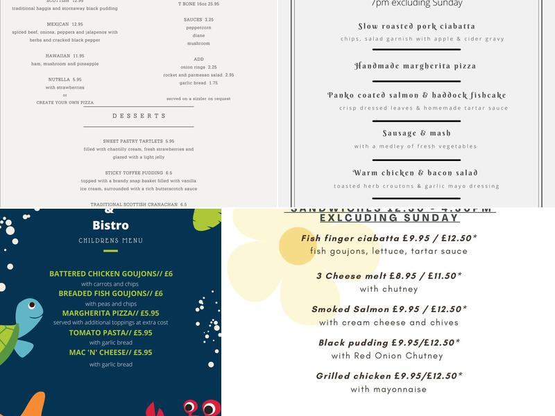 Tillie Bar & Bistro Menu