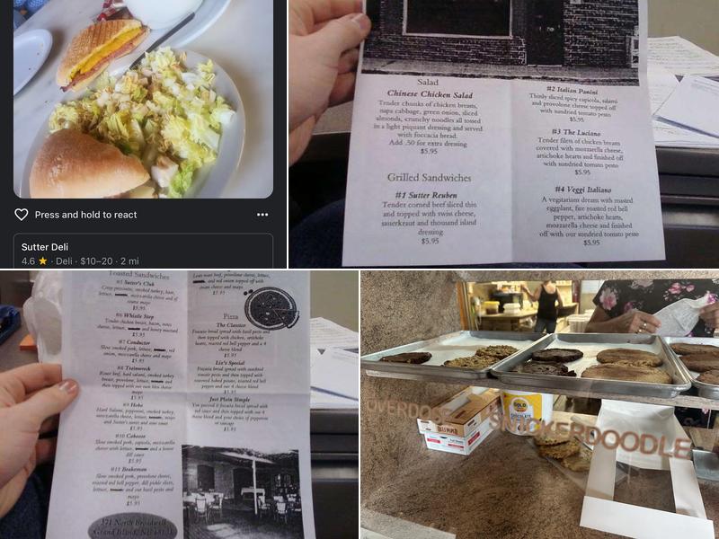 Sutter Deli Menu