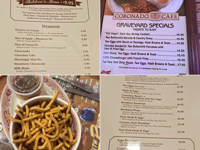 Coronado Cafe Menu