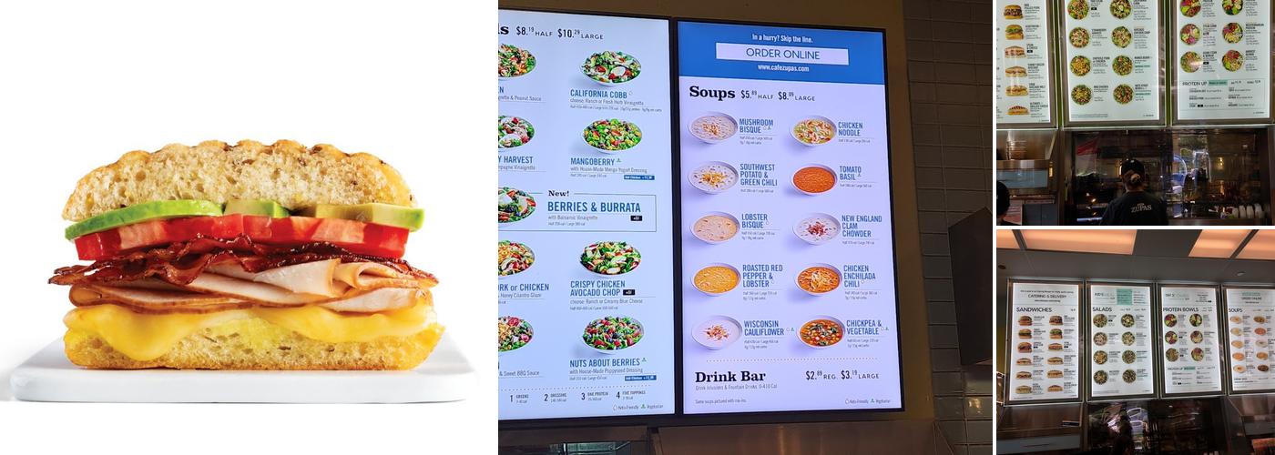 Cafe Zupas Menu