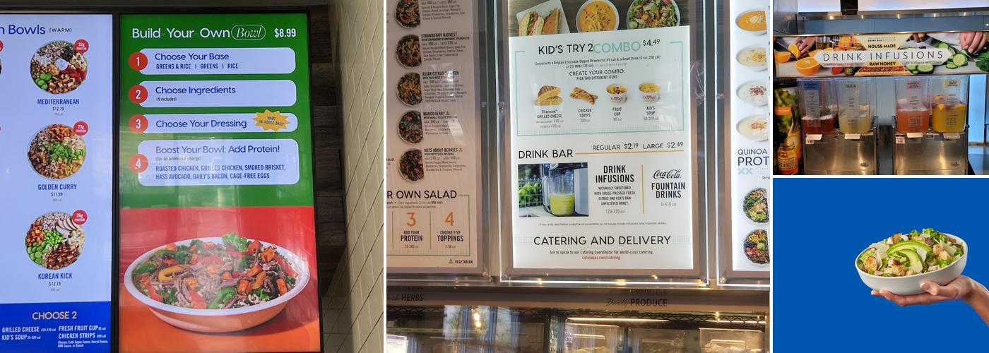Café Zupas Menu