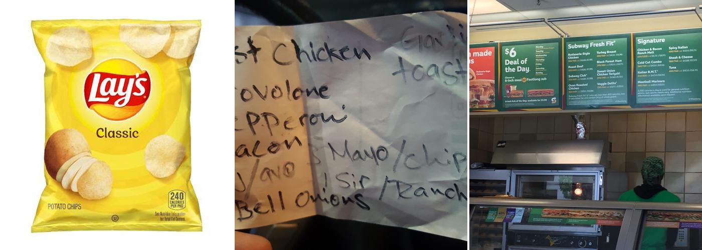Subway Menu