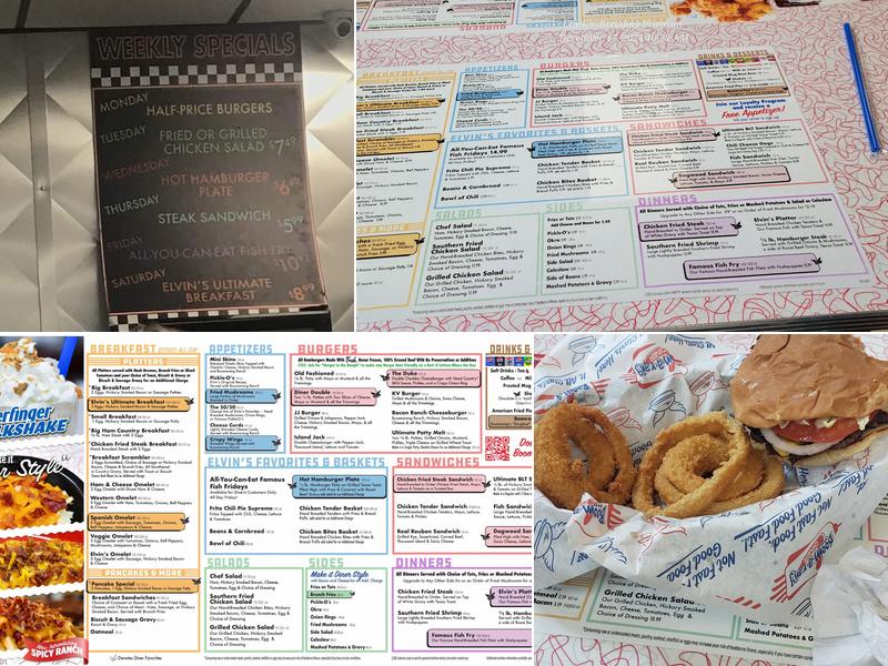 Boomarang Diner - Cushing Menu