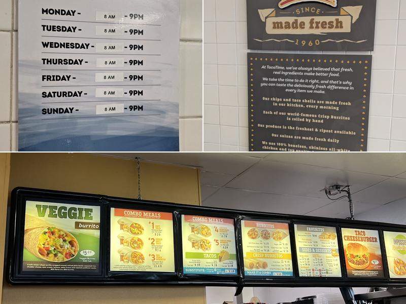 Taco Time Menu