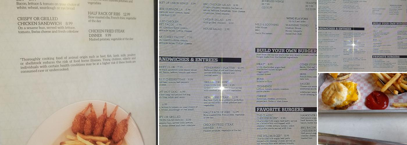 Wild Grill Menu