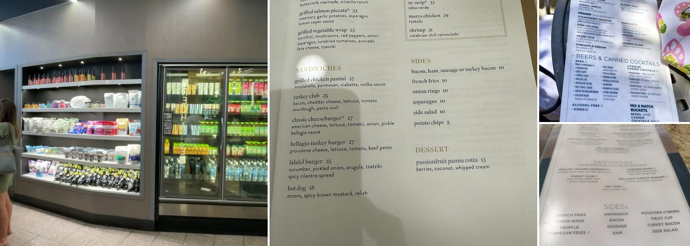 Pool Café & Bar Menu