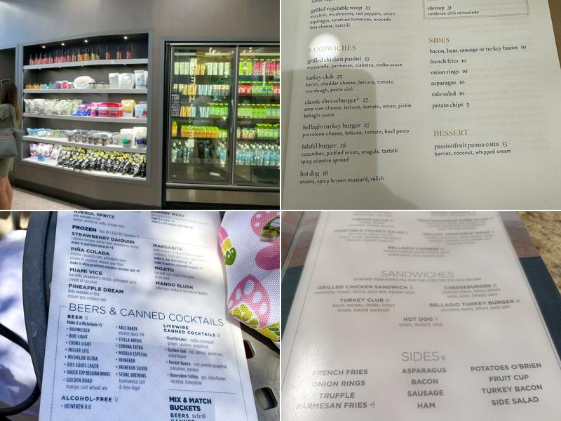 Pool Café & Bar Menu