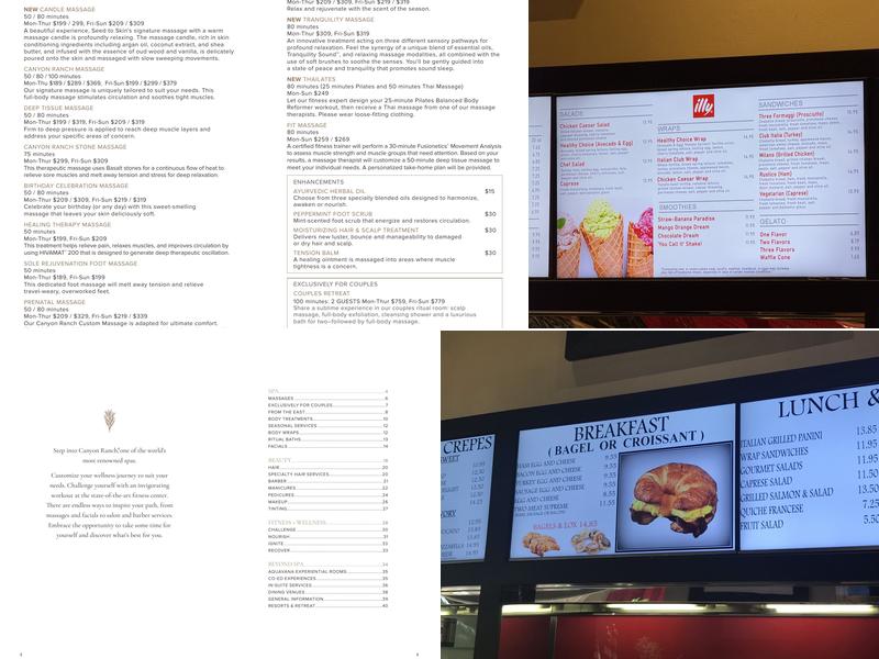 illy Caffé Menu