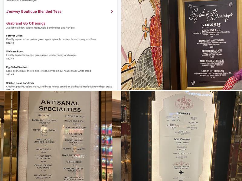 Caffé Al Teatro Menu