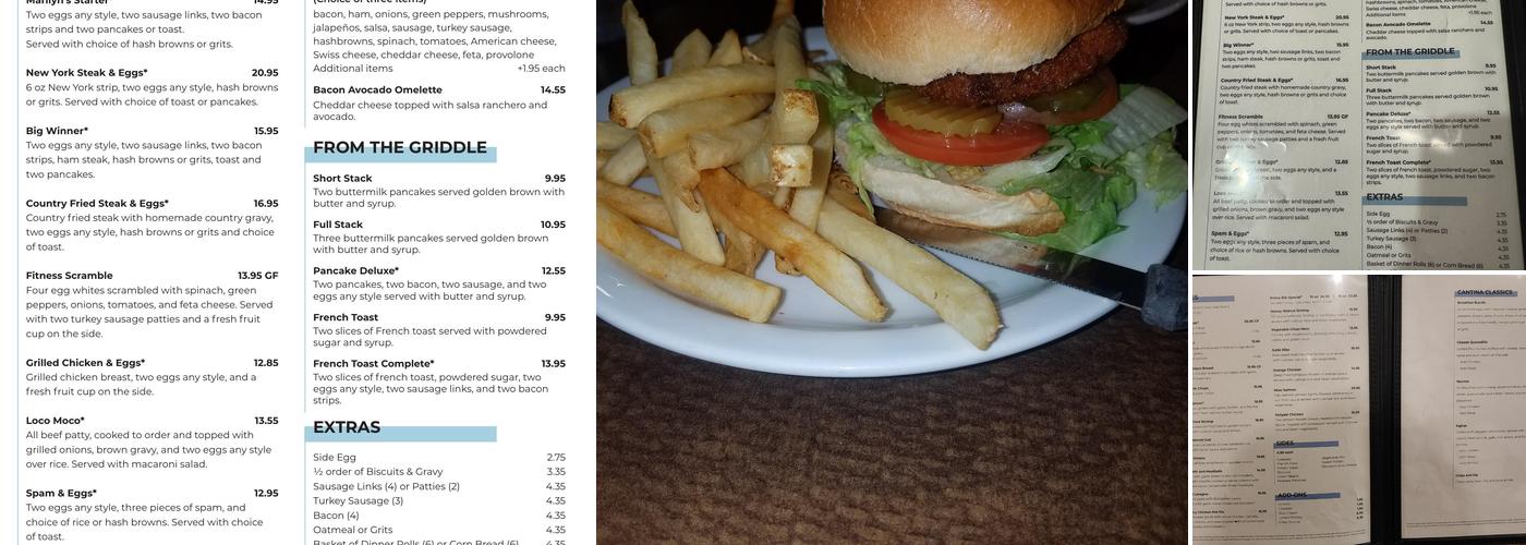 Marilyn's Cafe Menu