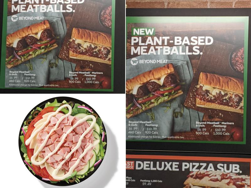 Subway Menu