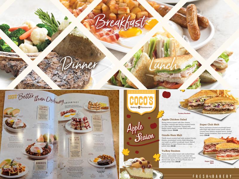 Coco's Bakery Restaurant Menu