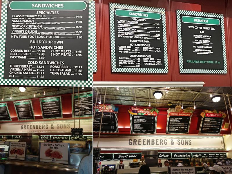 Greenberg's Deli Menu