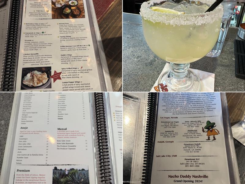 Nacho Daddy - Downtown Menu